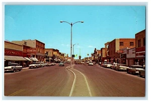 c1960's Main Street And Business Section Cars Lamar Colorado CO Postcard - Picture 1 of 2