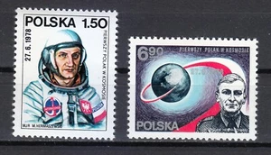 Poland 1978 MNH Mi 2563-2564 Sc 2563-2564 1st Polish cosmonaut space mission ** - Picture 1 of 1