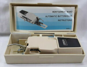 1960s Montgomery Ward Buttonholer w/ Case 9259 Sewing Machine Attachment 6681