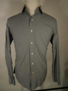 Beautiful Men's 16 34/35 Ralph Lauren Polo Regent Black Plaid Button Shirt