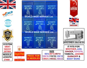 DBx1 16x231 287WH S=60/8TO160/23 BROTHER DB2-B791 INDUSTRAL SEWING MACHNE NEEDLE - Picture 1 of 12
