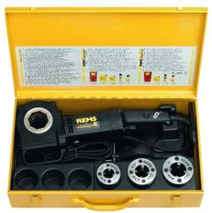 REMS AMIGO E Pipe Threader 110v c/w Quick Change Heads 1/2", 3/4", 1" - Picture 1 of 3