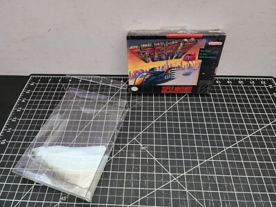 F-Zero, SNES, damaged plastic seal with V-seam, First Print Original Release - Image 1 of 4