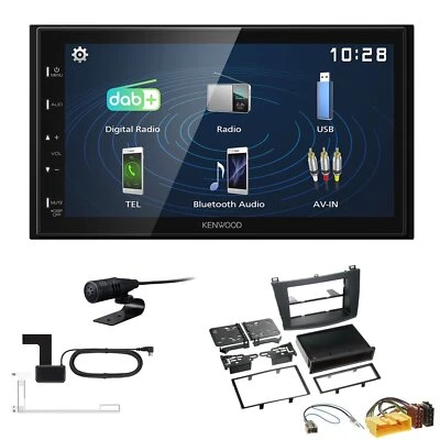 Kenwood 2DIN DAB+ Autoradio für Mazda 3 2009-2013 schwarz - Bild 1 von 4
