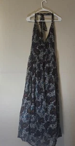 NWT Angie Small Dress Purple Paisley Sleeveless Long Women's Dress Boho Hippie - Picture 1 of 20