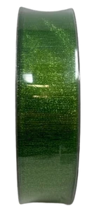 1.5 " X 50 Yds - Premium Wired Holiday Ribbon - Lime Green Shimmer - MEGA ROLL - Picture 1 of 1