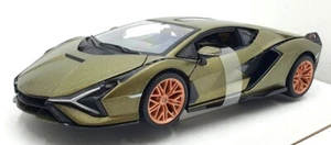 Burago 1/24 Scale Diecast #18-21099 - Lamborghini Sian FKP 37 - Green Gold - Picture 1 of 5
