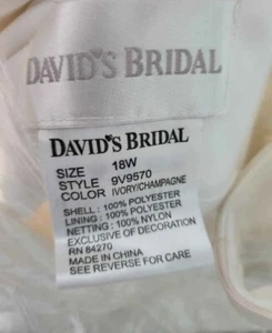 davids bridal wedding dress - Picture 1 of 4