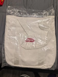 Neu Supreme White Canvas Tote FW20B25 2020 Ready To Ship  - Bild 1 von 2