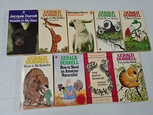 Gerald Durrell, Lot Of 9 x Books, Humorous Animal Adventures (PB) MB9 - Picture 1 of 8