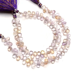7x5 mm Pear Shape Jewelry Making Beads Ametrine Gem 8" Strand - Picture 1 of 3