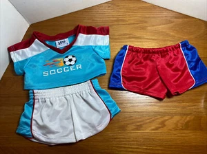 Red/White/Blue Build-A-Bear Workshop TEAM SOCCER UNIFORM BABW - Picture 1 of 8
