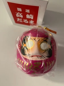 Japanese 3.5"H Pink DARUMA Wish-making Good Luck Success Doll/Made Japan 590-061 - Picture 1 of 1