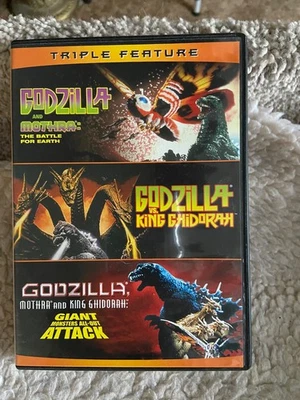 VG Preowned Condition DVD Triple Feature Monsters Godzilla King Ghidorah Mother - Image 1 of 3