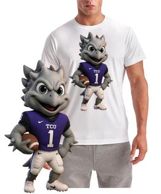 NEW  / TCU Texas Christian Mascot T-shirt / Wicking Tee - Image 1 of 3