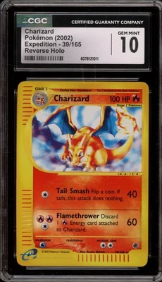 Pokemon Charizard Expedition Reverse Holo Rare #39 CGC 10 Gem Mint - Image 1 of 2