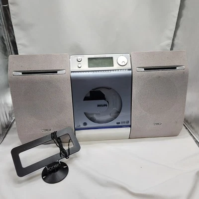 Philips MCM276R/37 WMA CD MP3 CD/CD-R/CD-RW AM/FM Sin control remoto Sin soporte Funciona Foto 1 de 4