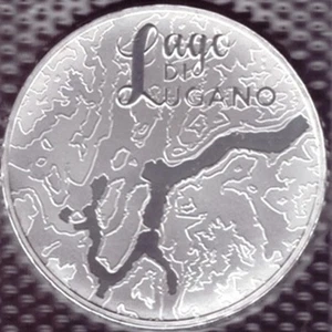 SWITZERLAND SILVER 20 FRANCS 2025 "LACE LUGANO" UNC RAR - Picture 1 of 3