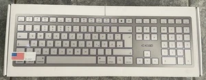 NEW SEALED - Cherry KC 6000C Wired Slim Mac Keyboard - Silver/White US - Picture 1 of 6
