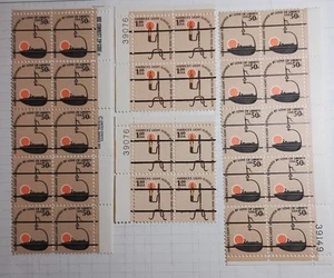 US 1608,1610 Lot of 4 Pl#bl of 4 & 10, Mint, Precancels, VF, NH, OG, HCV - Picture 1 of 1