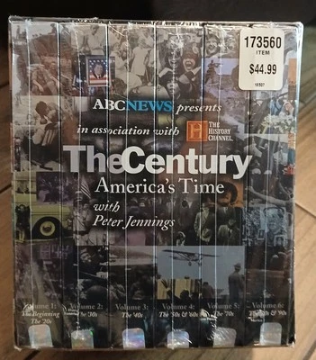 VHS Sealed Set ABC News Presents The Century America's Time with Peter Jennings  - Image 1 of 4