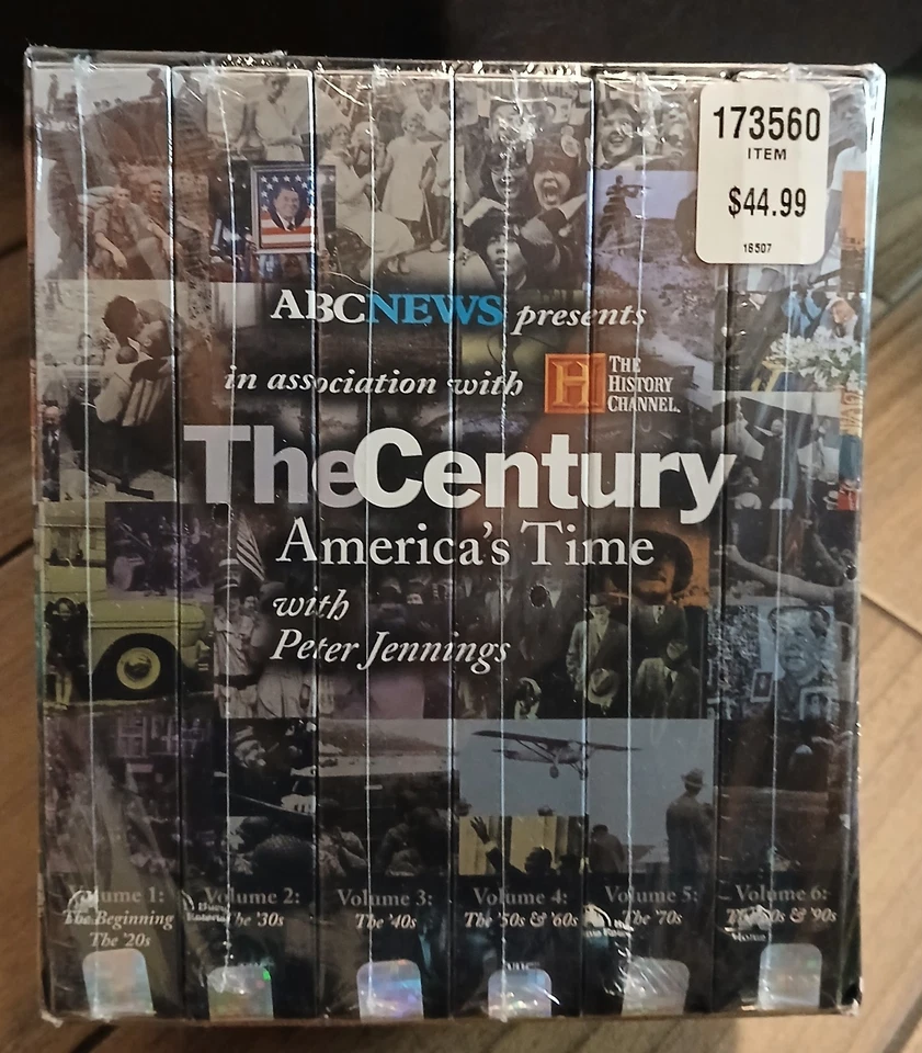 VHS Sealed Set ABC News Presents The Century America's Time with Peter Jennings  - Image 1 of 4