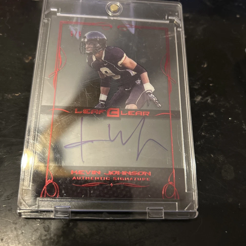 Sujetalibros Leaf Clear Authentic Signature Kevin Johnson 2015 automático 5/5 Foto 1 de 4