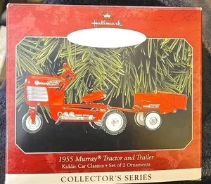 1955 Murray Traktor und Anhänger Punze Andenken Ornamente - Bild 1 von 1
