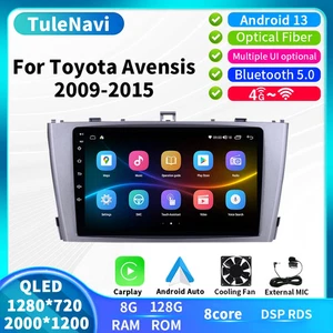 For Toyota Avensis T25 2009-2015 Auto CarPlay Car Radio GPS Stereo Player Screen - Picture 1 of 40