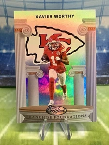 2025 PANINI CERTIFIED FRANCHISE FOUNDATIONS XAVIER WORTHY CHIEFS #FFO-XWY - Picture 1 of 2