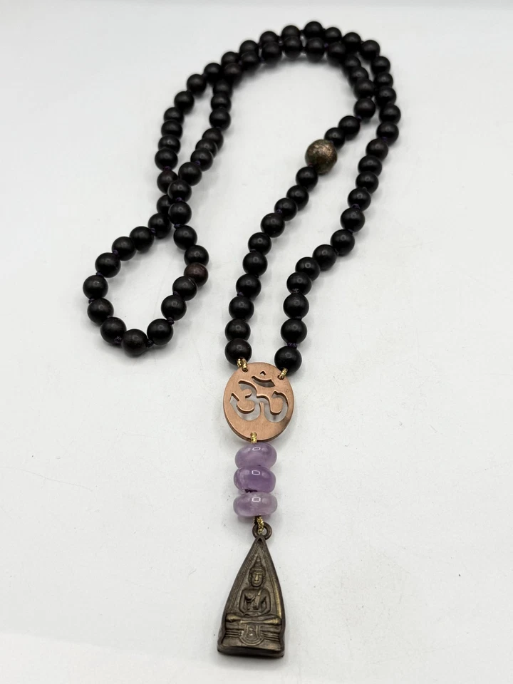 Jen Stock long beaded stone pendant Buddha necklace - Image 1 of 4