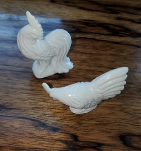 Elegant gestaltete Vintage Hahn & Henne - Salz & Pfefferstreuer - Glaskunst - Bild 1 von 11