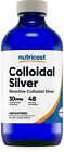 Nutricost Colloidal Silver 8oz 30PPM - Cobalt Blue Glass Bottles, Bio-Active
