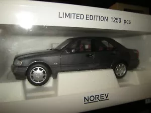 1:18 Norev Mercedes-Benz W202 Clase C 1997-2002 Onyx en EMBALAJE ORIGINAL Edición Limitada - Imagen 1 de 1