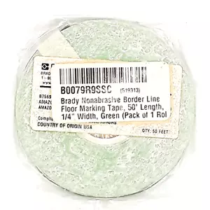 Brady 519313 Green Border Line Floor Marking Tape 1 Roll 1/4 In. Wide 50 Ft. - Picture 1 of 1