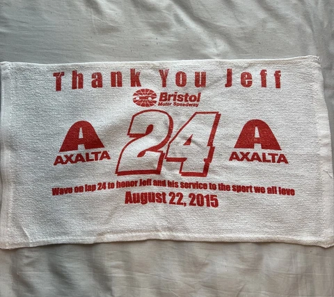 Jeff Gordon Towel Bristol August 2015 Night Race Thank You Farewell Nascar Cover