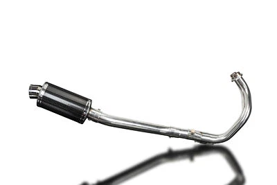 Silenciador ovalado de fibra de carbono Yamaha FZ-07 MT-07 YZFR7 Delkevic 2-1 escape 9" 15-22 Foto 1 de 4