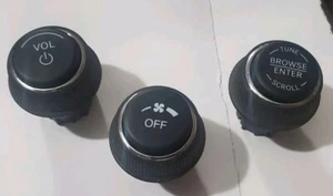 2013-2014 DODGE DART RADIO HEATER TUNER SELECTOR KNOB OEM SET POWER BUTTON - Bild 1 von 5