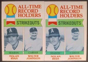 1979 Topps #417 California Angels [2] Nolan Ryan Hof Walter Johnson casi nuevo/como nuevo 05587 - Imagen 1 de 5