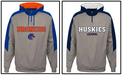 Gen2 NCAA Youth "Illustrious" 1/4 Zip Hooded Fleece Pullover Cover