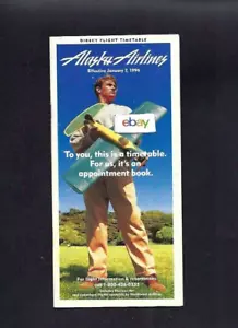 ALASKA AIRLINES-HORIZON AIR SYSTEM TIMETABLE 1-7-1996 DORNIER 328 & METRO - Picture 1 of 1