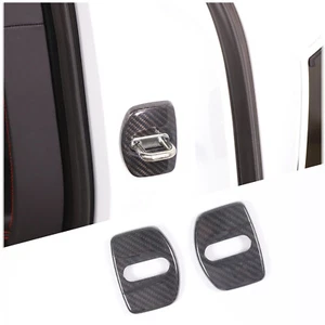 Dry Carbon Car Door Hinge Lock Cover Decorative Caps For Corvette C8 2020-2024 - Picture 1 of 12