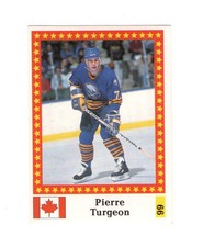 1991 Semic Hockey World Championship Finnish Marabou back #66 Pierre Turgeon