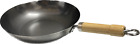 Pow Wok traditionnel chinois 12 pouces acier au carbone GWK001A