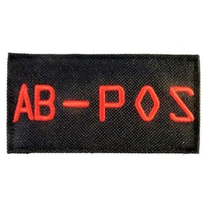 AB POS blood type call of duty COD embroidered combat tactical hook patch - Picture 1 of 3
