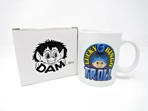 Taza de café Lucky Bingo Troll taza de cerámica de Dam fecha 2011 nueva en caja regalo - Imagen 1 de 12