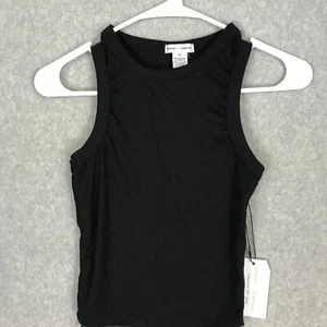 Better Together Tank Top XS Crop Ribbed Basic Minimal Goth Everyday High Neck - Picture 1 of 8