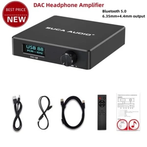 SUCA AUDIO DAC-Q8 Headphone Amp HiFi DAC Decoder with Bluetooth Optical Coaxial - Picture 1 of 4