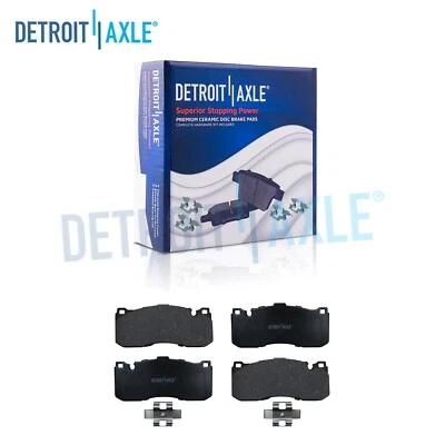 Front Ceramic Brake Pads with Hardware Kit for BMW 135i 135is 323i 328i xDrive - Image 1 of 4