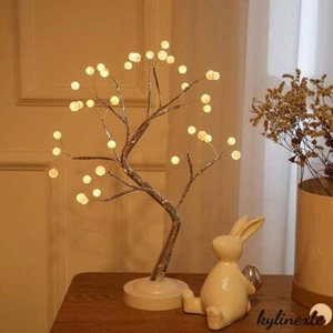 36 LED Twig Tree Lights Light Up Birch Bonsai Tree Table Lamp Easter Decoration! - Picture 1 of 7